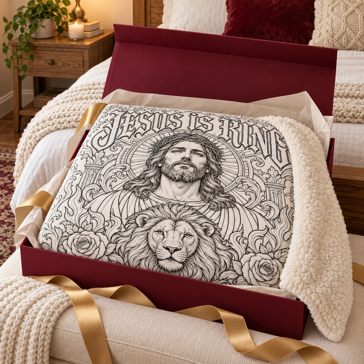 Christian blanket gift styling inspiration