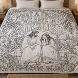 What a Friend We Have in Jesus — uncolored blanket